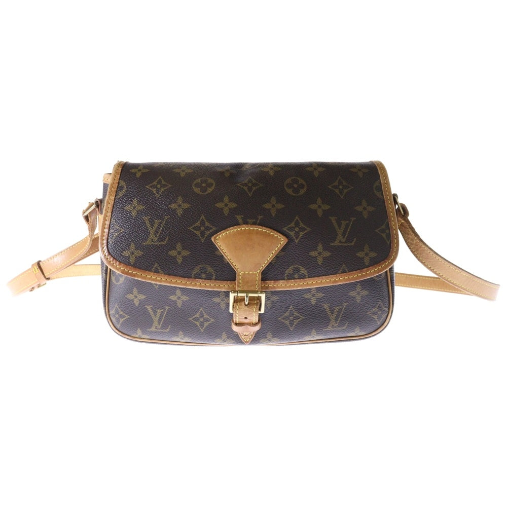 LOUIS VUITTON(ルイヴィトン) モノグラム ソローニュ ショルダーバッグ ブラウン PVC×レザー ゴールド金具 M42250