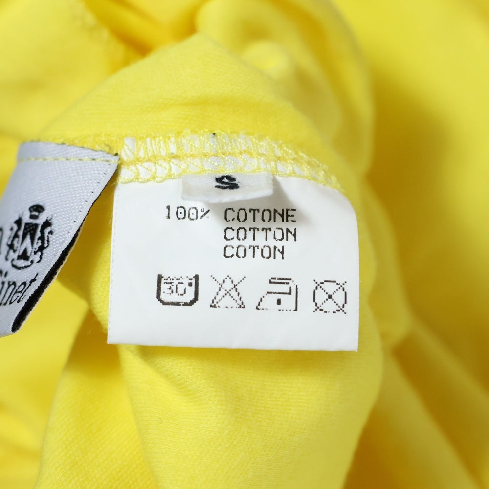 lucien pellat-finet(ルシアンペラフィネ) スカルプリント クルーネック 半袖Tシャツ カットソー イエロー