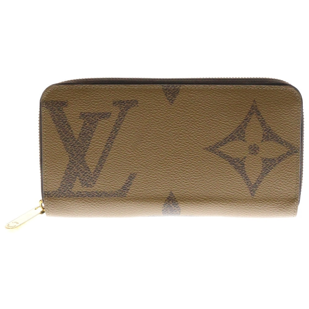 LOUIS VUITTON(ルイヴィトン) モノグラム・ジャイアント ジッピーウォレット ラウンドファスナー 長財布 ロングウォレット ゴールド金具 ブラウン M69353
