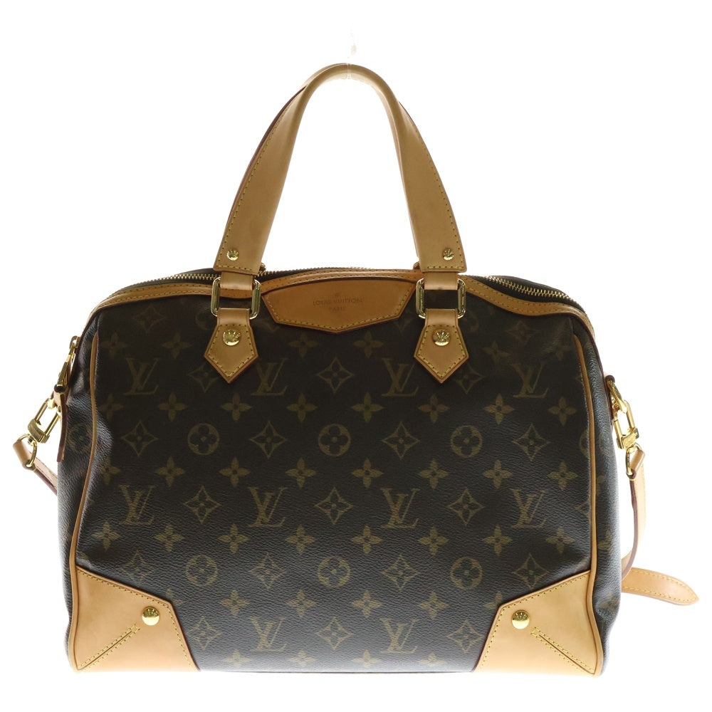 LOUIS VUITTON(ルイヴィトン) モノグラム レティーロPM 2WAYショルダーバッグ ハンドバッグ ボストンバッグ ゴールド金具 ブラウン PVC×レザー M40325