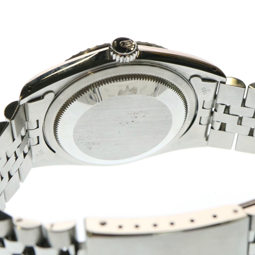 ROLEX(ロレックス) 16220 デイトジャスト 黒文字盤 ジュビリーブレス ステンレス 自動巻き SS/AT L番 腕時計