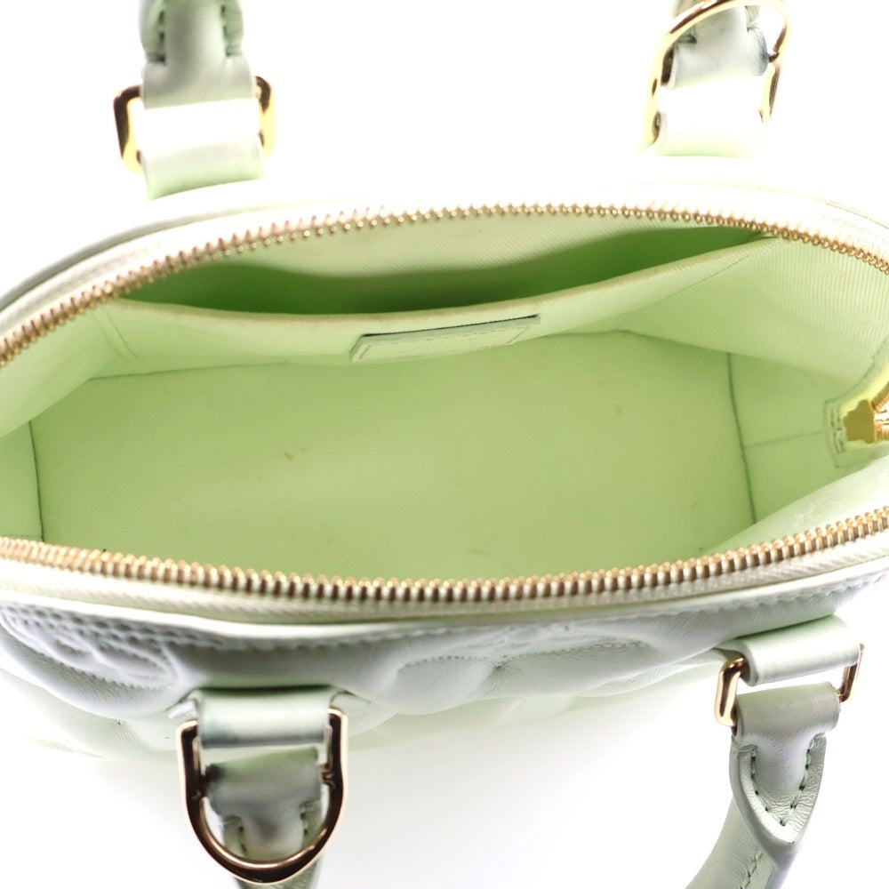 LOUIS VUITTON(ルイヴィトン) モノグラムマヒナ アルマ ソフトBB 2WAYバッグ ショルダーバッグ ハンドバッグ ゴールド金具 ライトグリーン カーフレザー M20855