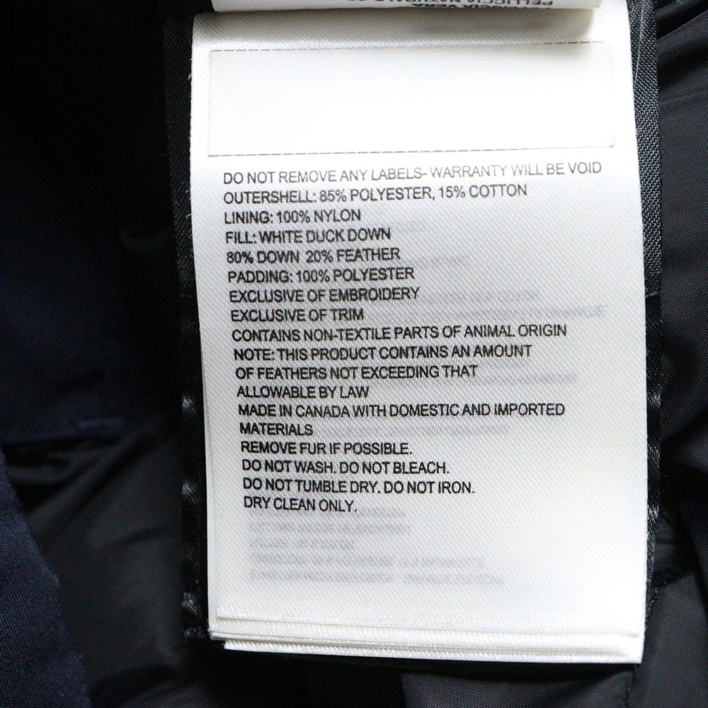 CANADA GOOSE(カナダグース) JASPER PARKA ジャスパー パーカー ファーフーデッド ジップアップ ダウンジャケット ネイビー 3438JM