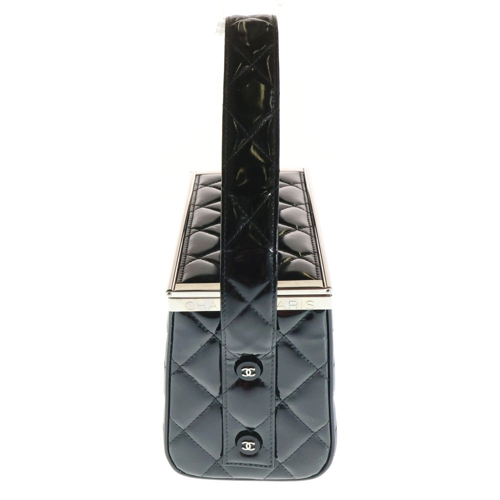 CHANEL(シャネル) マトラッセ バニティ ボックス ハンドバッグ ブラック パテント