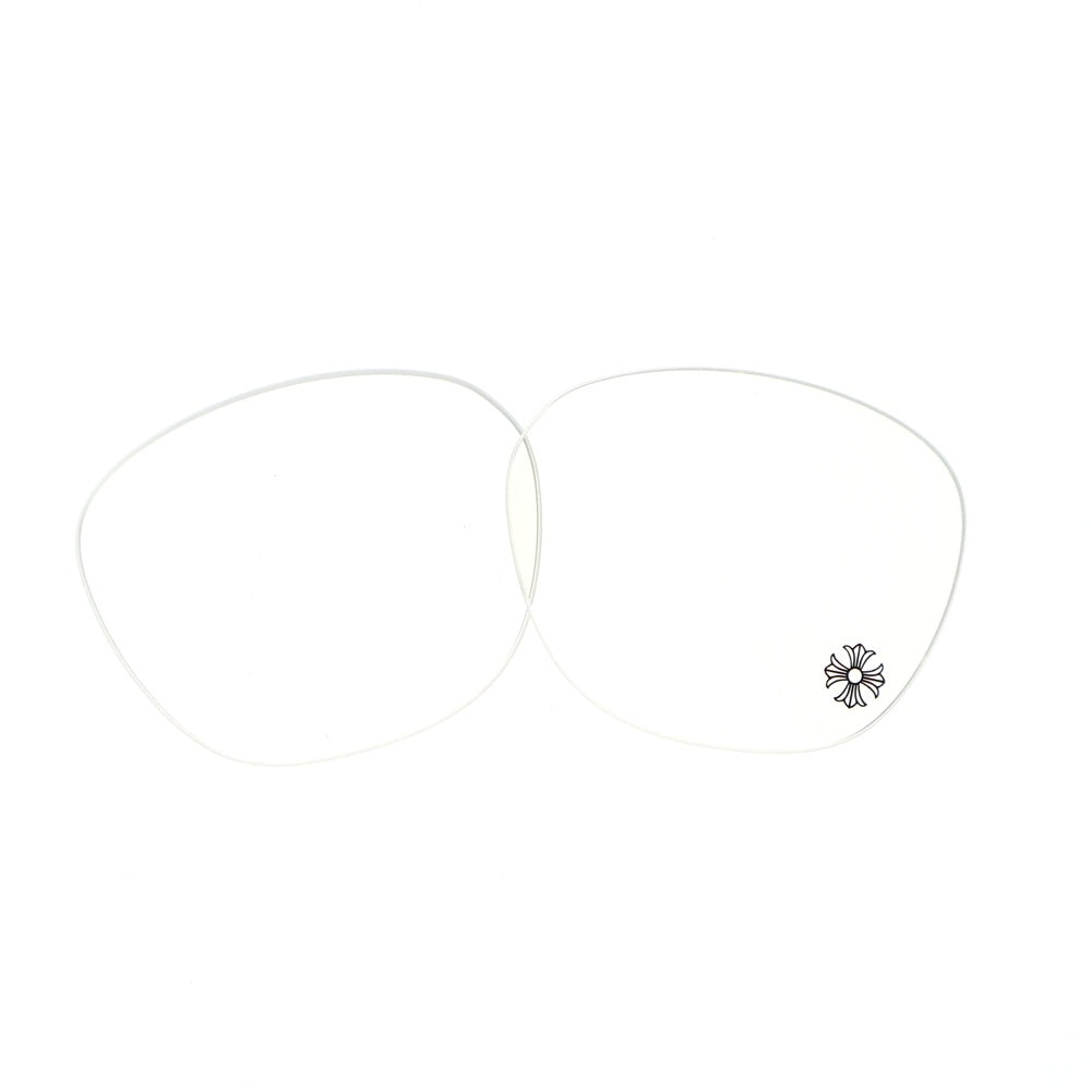 CHROME HEARTS(クロムハーツ) SHAGASS シャガス クロステンプル ウェリントンフレーム クリアレンズ メガネ 眼鏡 アイウェア ブラック/ゴールド