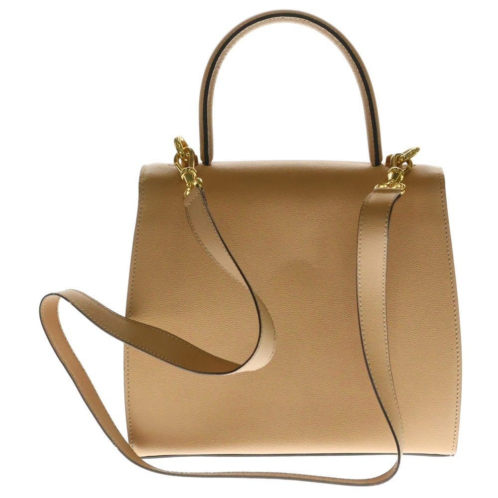CELINE(セリーヌ) 2WAY ハンドバッグ ショルダーバッグ ゴールド金具 ベージュ レザー