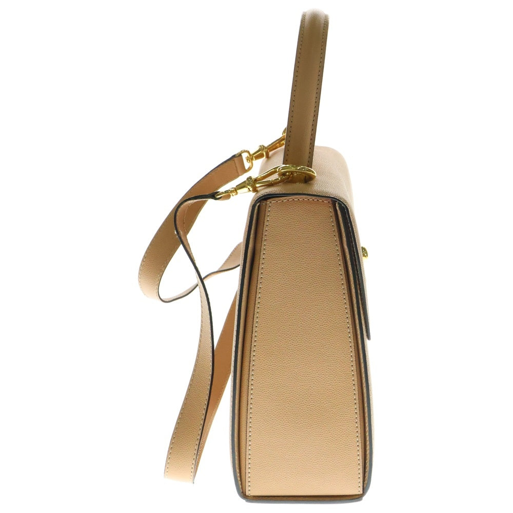 CELINE(セリーヌ) 2WAY ハンドバッグ ショルダーバッグ ゴールド金具 ベージュ レザー