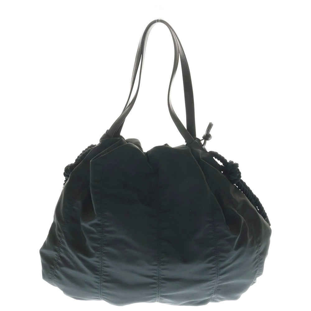 SEE BY CHLOE(シーバイクロエ) トートバッグ ハンドバッグ 巾着バッグ ブラック レザー×ナイロン ゴールド金具