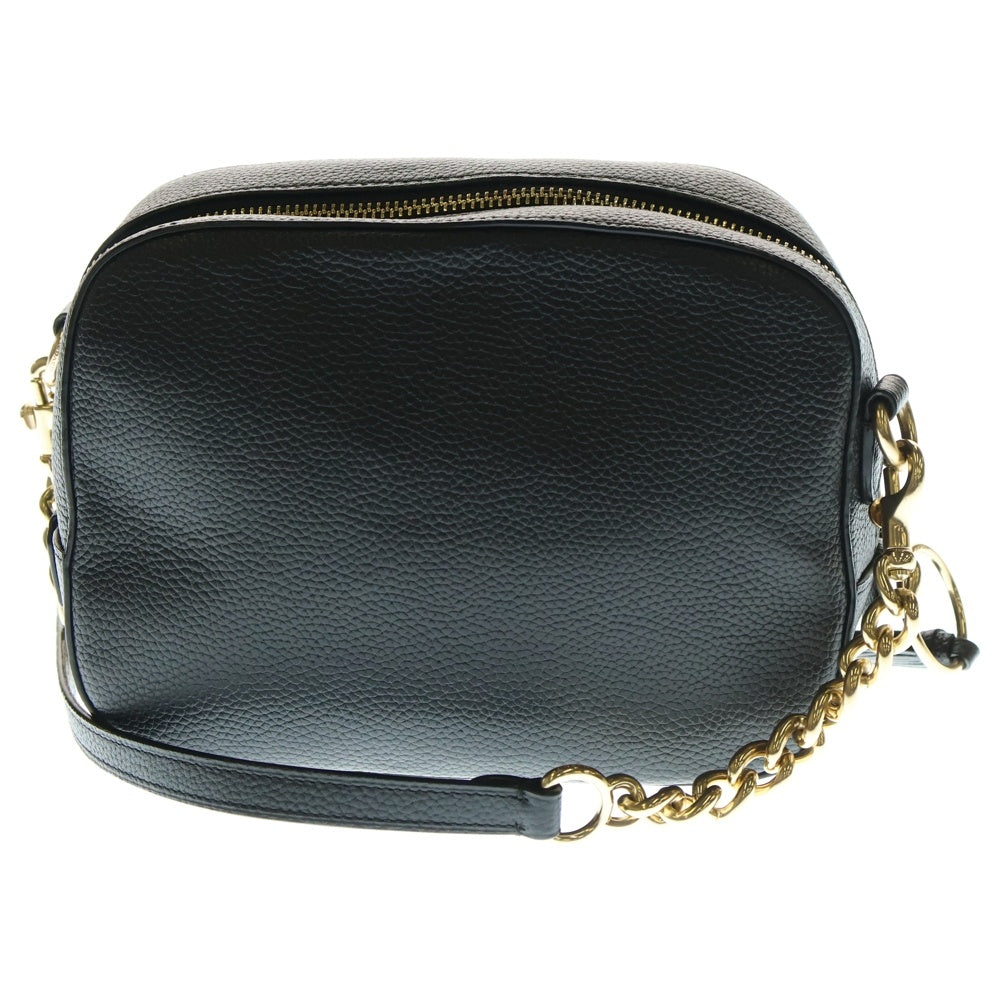 COACH(コーチ) ショルダーバッグ カメラバッグ ミニバッグ ブラック レザー ゴールド金具