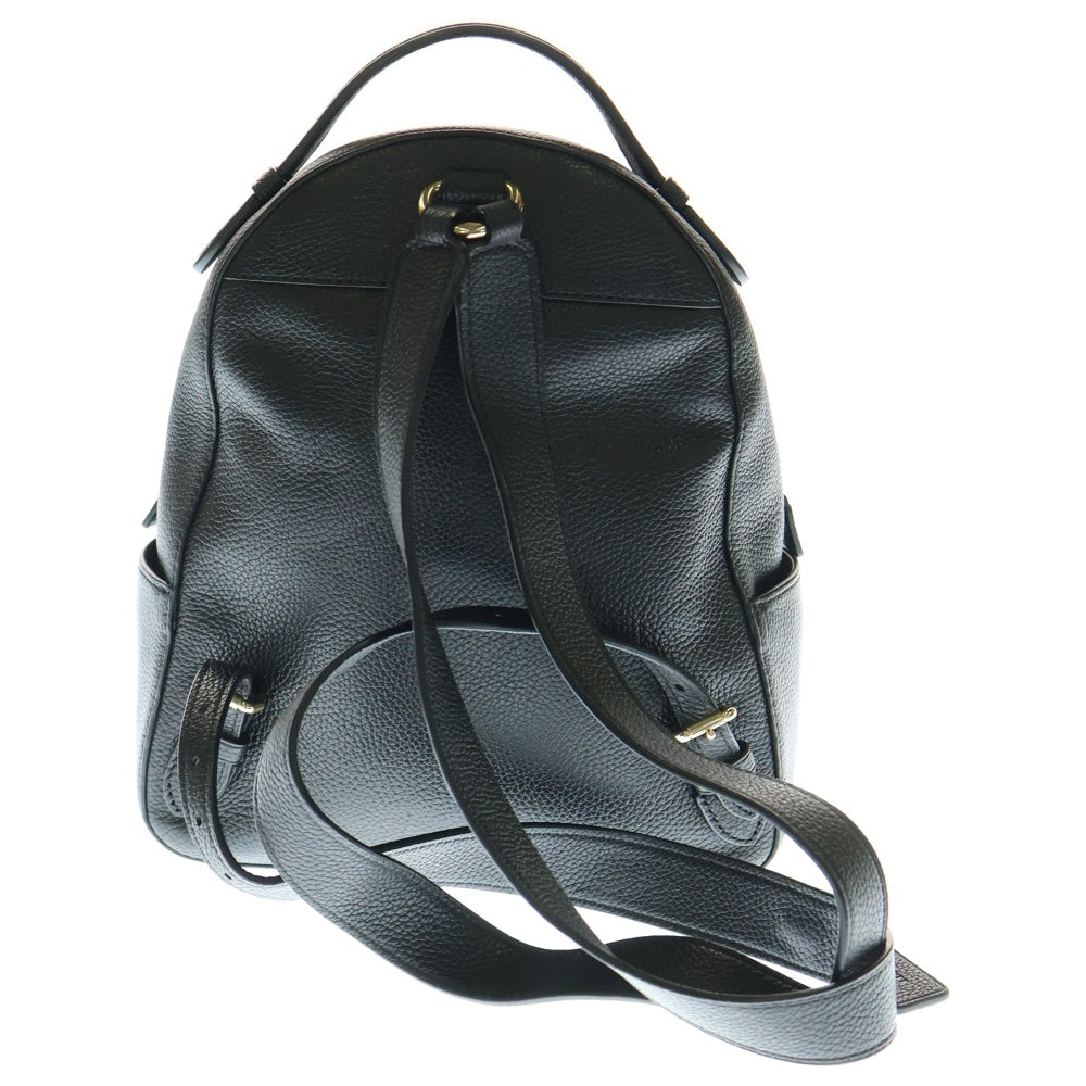 COACH(コーチ) リュックサック バックパック ショルダーバッグ ブラック レザー ゴールド金具