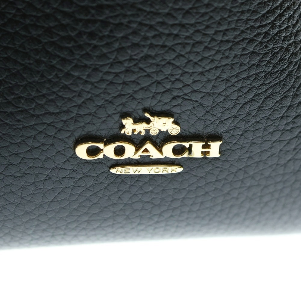 COACH(コーチ) リュックサック バックパック ショルダーバッグ ブラック レザー ゴールド金具