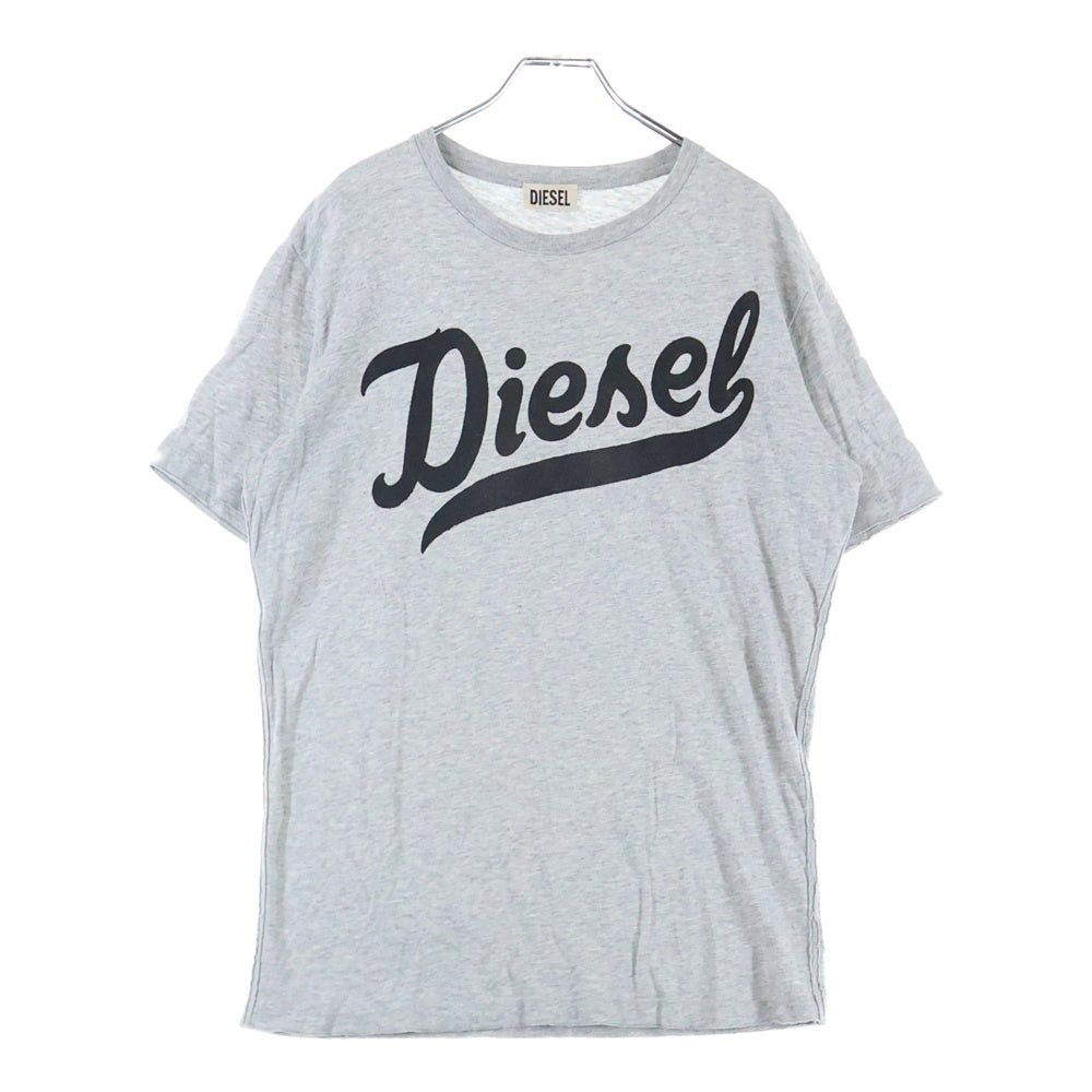 DIESEL(ディーゼル) フロントプリント コットン半袖シャツ グレー