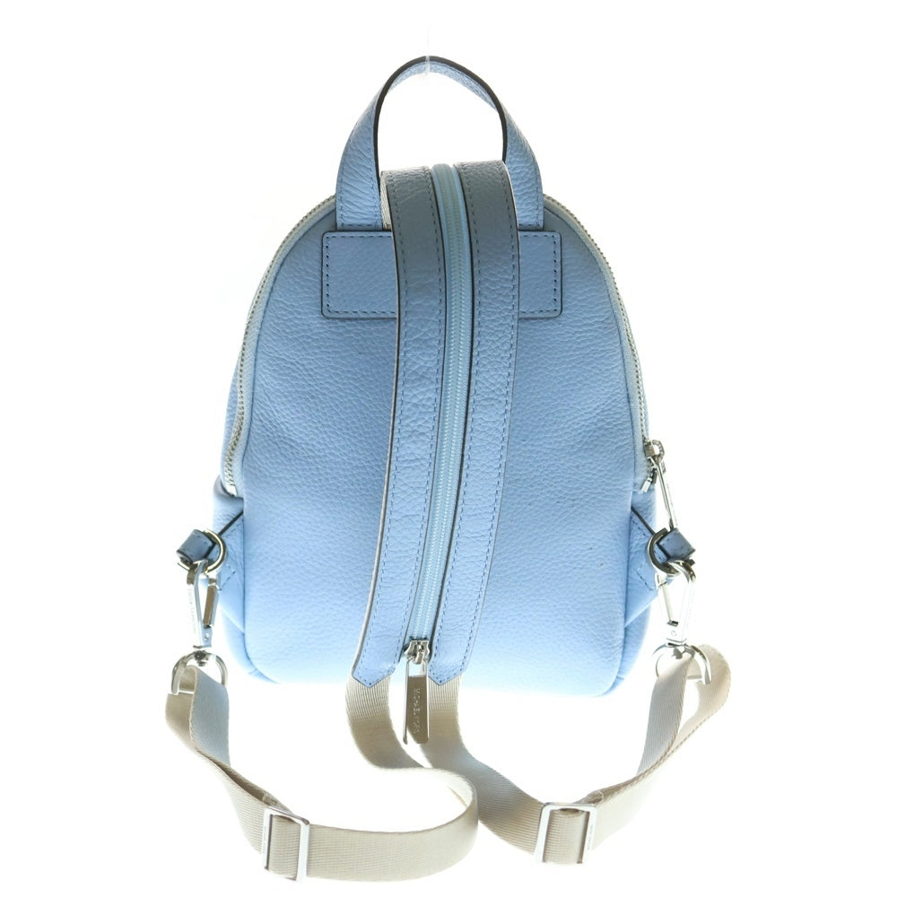 MICHAEL KORS(マイケルコース) スタッズ リュックサック バックパック ショルダーバッグ レザー ライトブルー シルバー金具
