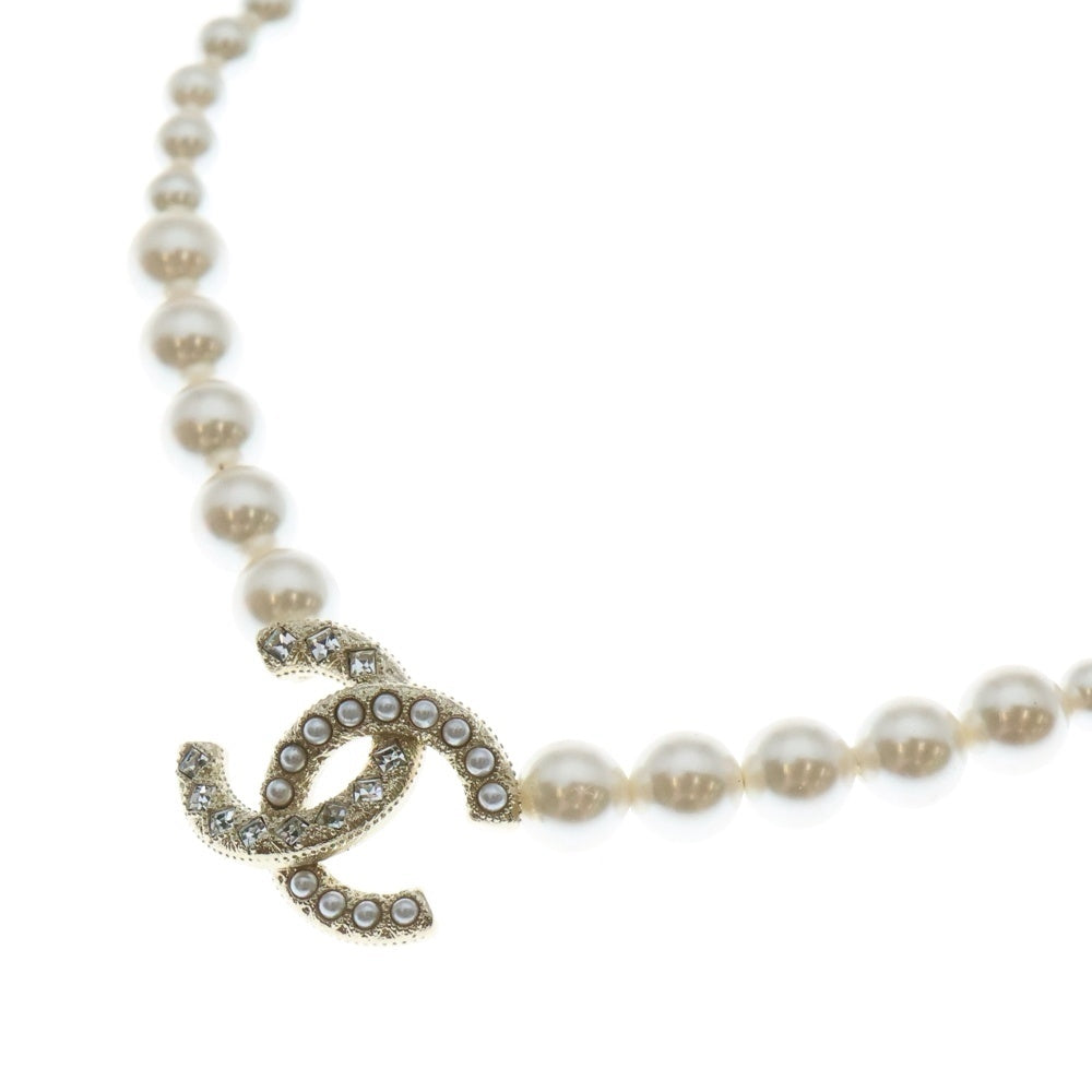 CHANEL(シャネル) ココマーク パールネックレス ペンダント チェーン ゴールド