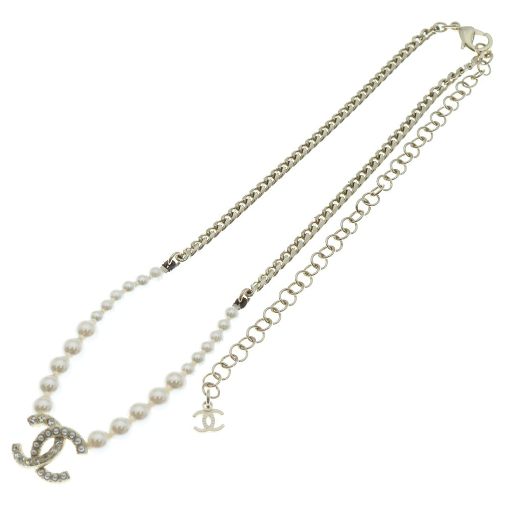 CHANEL(シャネル) ココマーク パールネックレス ペンダント チェーン ゴールド