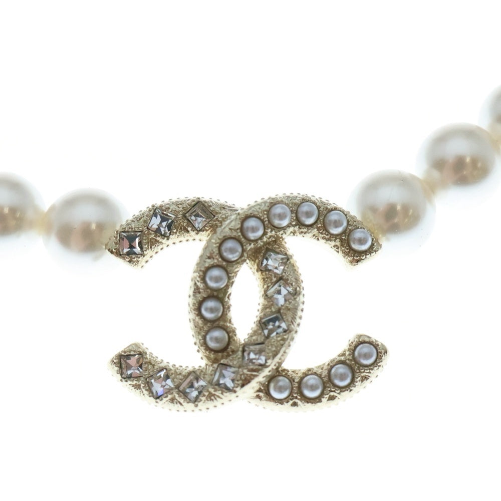 CHANEL(シャネル) ココマーク パールネックレス ペンダント チェーン ゴールド