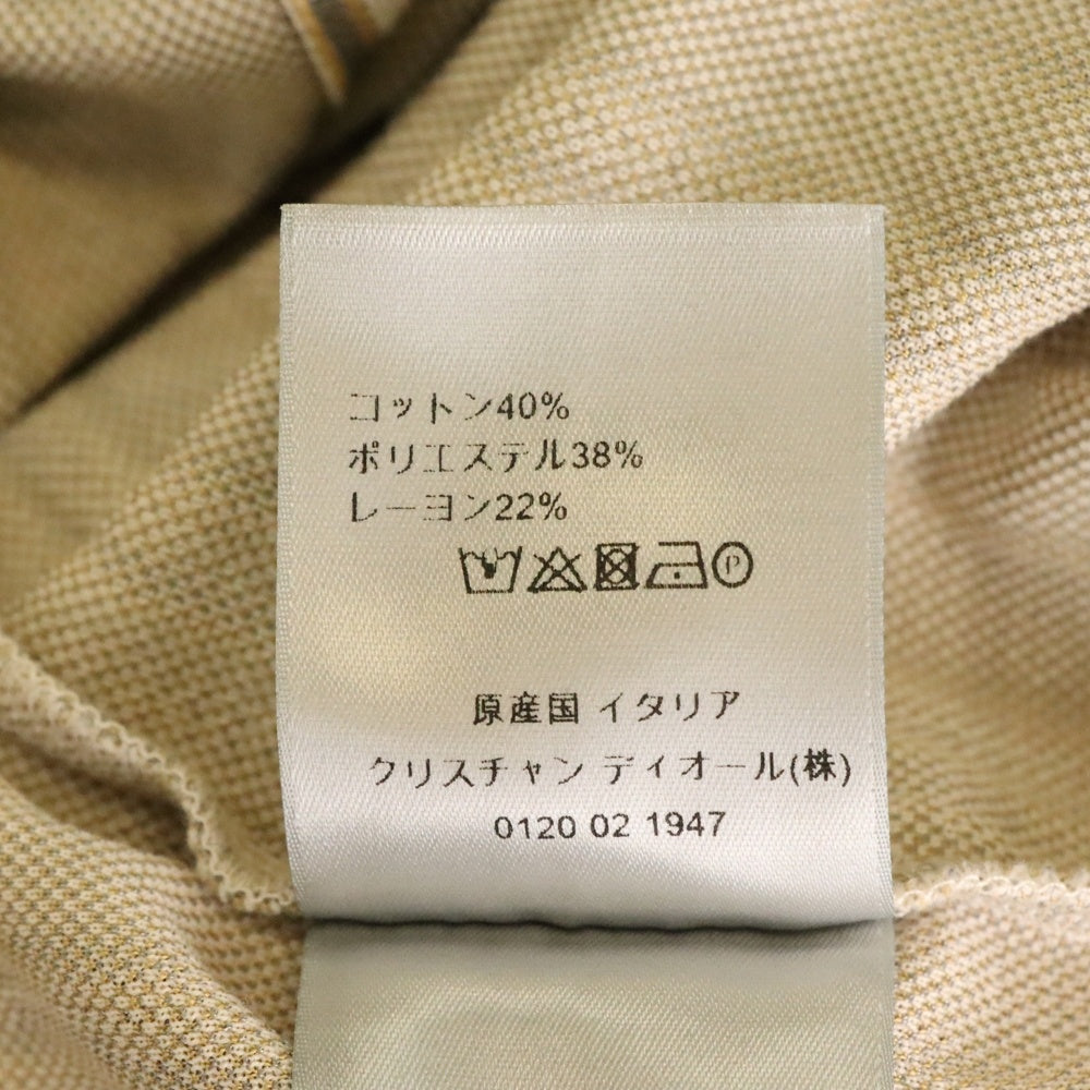 DIOR(ディオール) 21SS ロゴストライプ総柄 ジャガード テクニカルコットン ジャージー ロングスリーブ 長袖シャツ ベージュ 113J500A0682