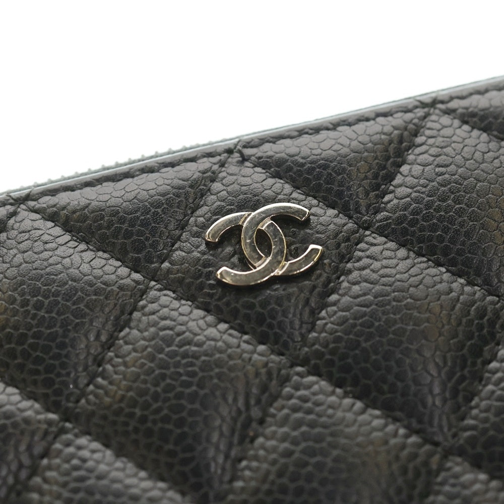 CHANEL(シャネル) マトラッセ ココマーク ラウンドファスナー長財布