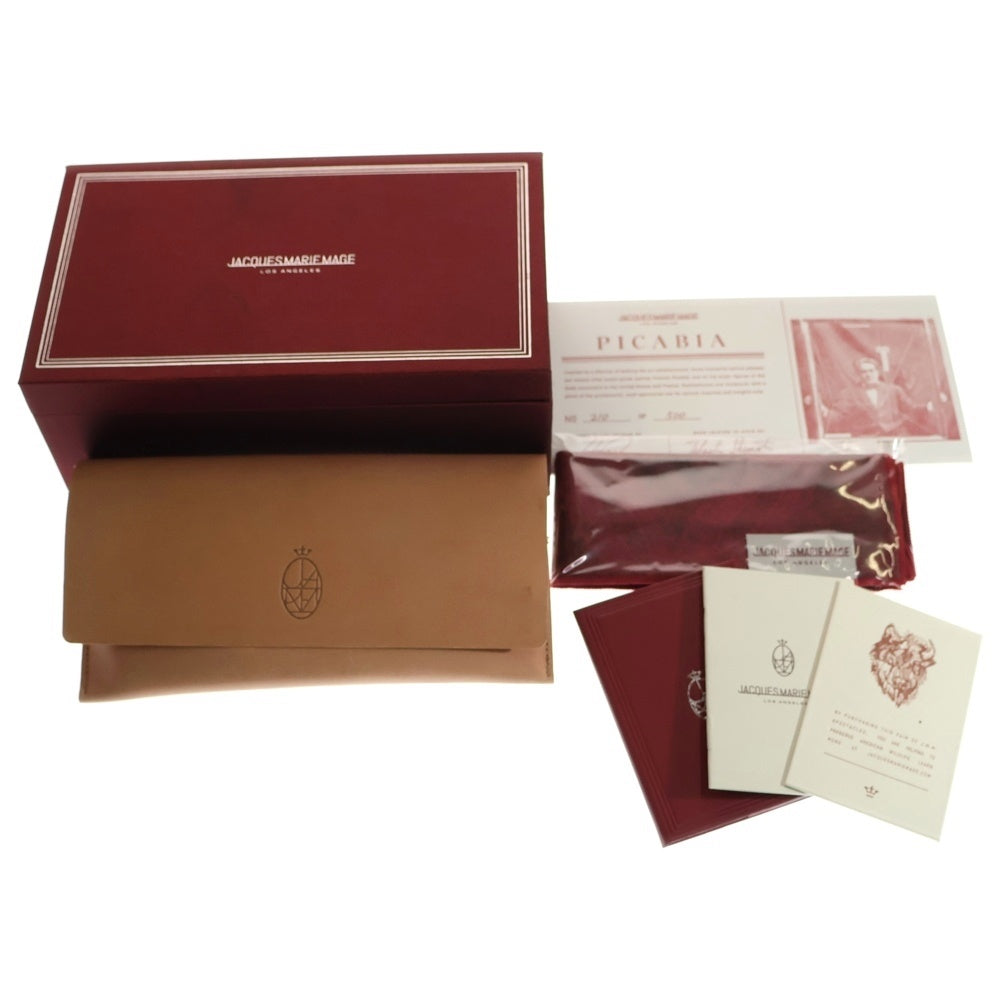 JACQUES MARIE MAGE(ジャック マリー マージュ) PICABIA STALLION ピカビア ウエリントンサングラス アイウェア ブラック/ゴールド JMMPA13F