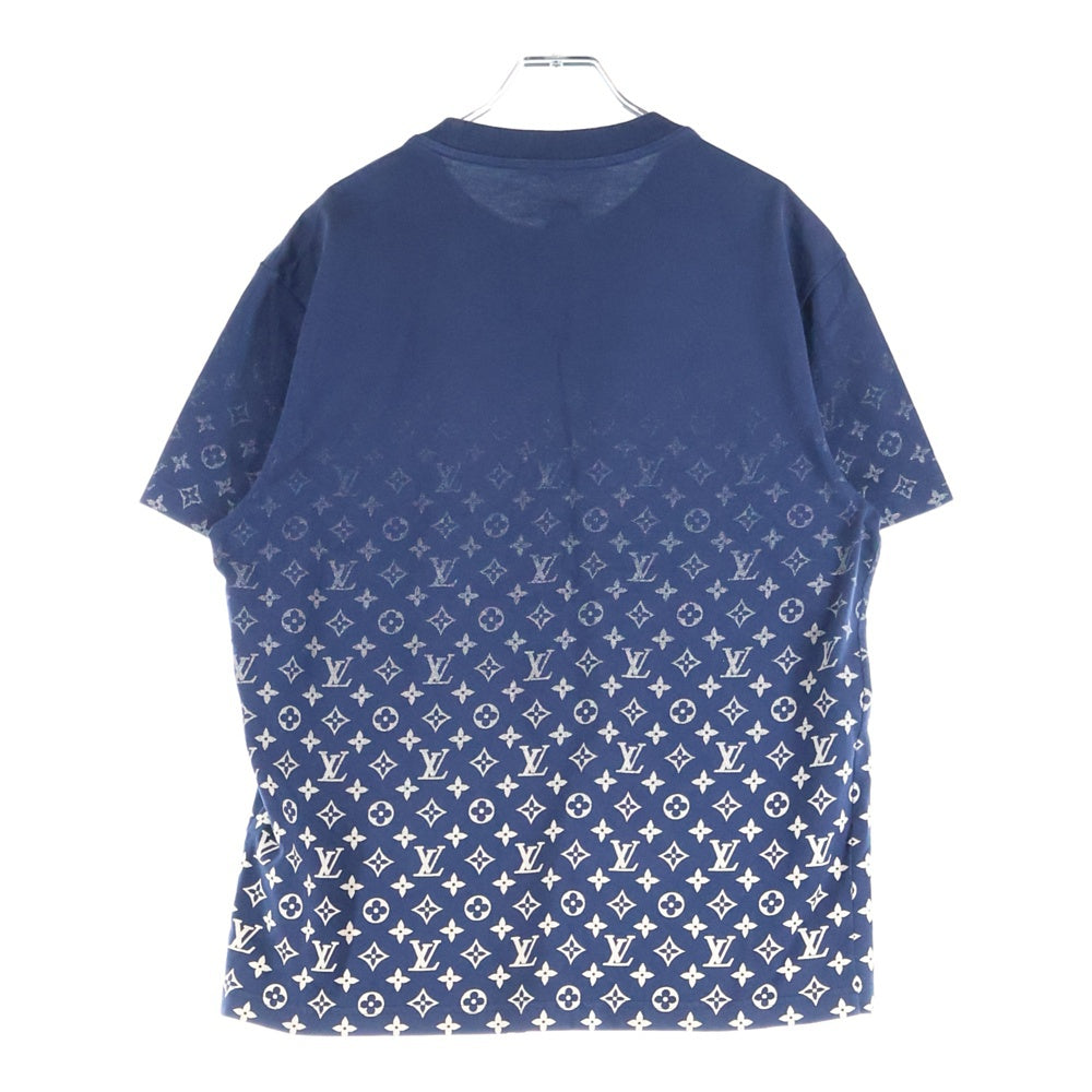 LOUIS VUITTON(ルイヴィトン) 22SS モノグラム グラディエント プリント クルーネック 半袖Tシャツ カットソー ネイビー RM221Q NPG HKY46W