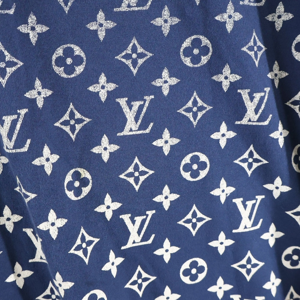 LOUIS VUITTON(ルイヴィトン) 22SS モノグラム グラディエント プリント クルーネック 半袖Tシャツ カットソー ネイビー RM221Q NPG HKY46W