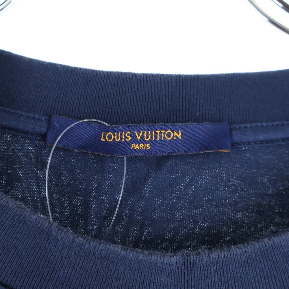 LOUIS VUITTON(ルイヴィトン) 22SS モノグラム グラディエント プリント クルーネック 半袖Tシャツ カットソー ネイビー RM221Q NPG HKY46W