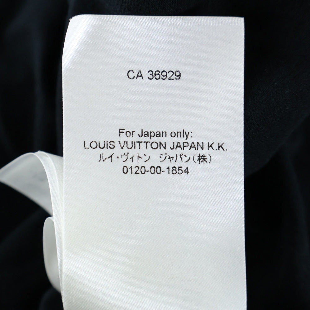 LOUIS VUITTON(ルイヴィトン) 22SS ロゴ刺繍 タートルネック ロングスリーブ 長袖Tシャツ カットソー ブラック RM221M I05 HMY11W
