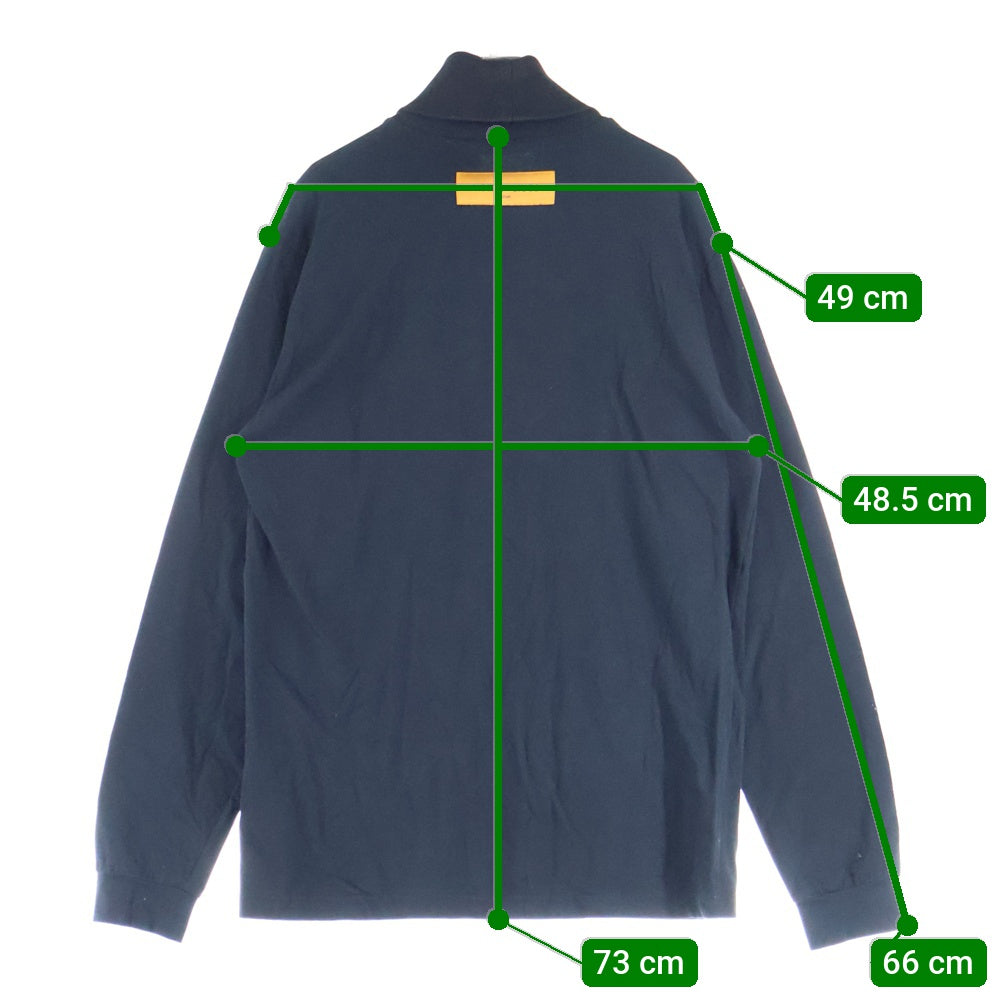 LOUIS VUITTON(ルイヴィトン) 22SS ロゴ刺繍 タートルネック ロングスリーブ 長袖Tシャツ カットソー ブラック RM221M I05 HMY11W