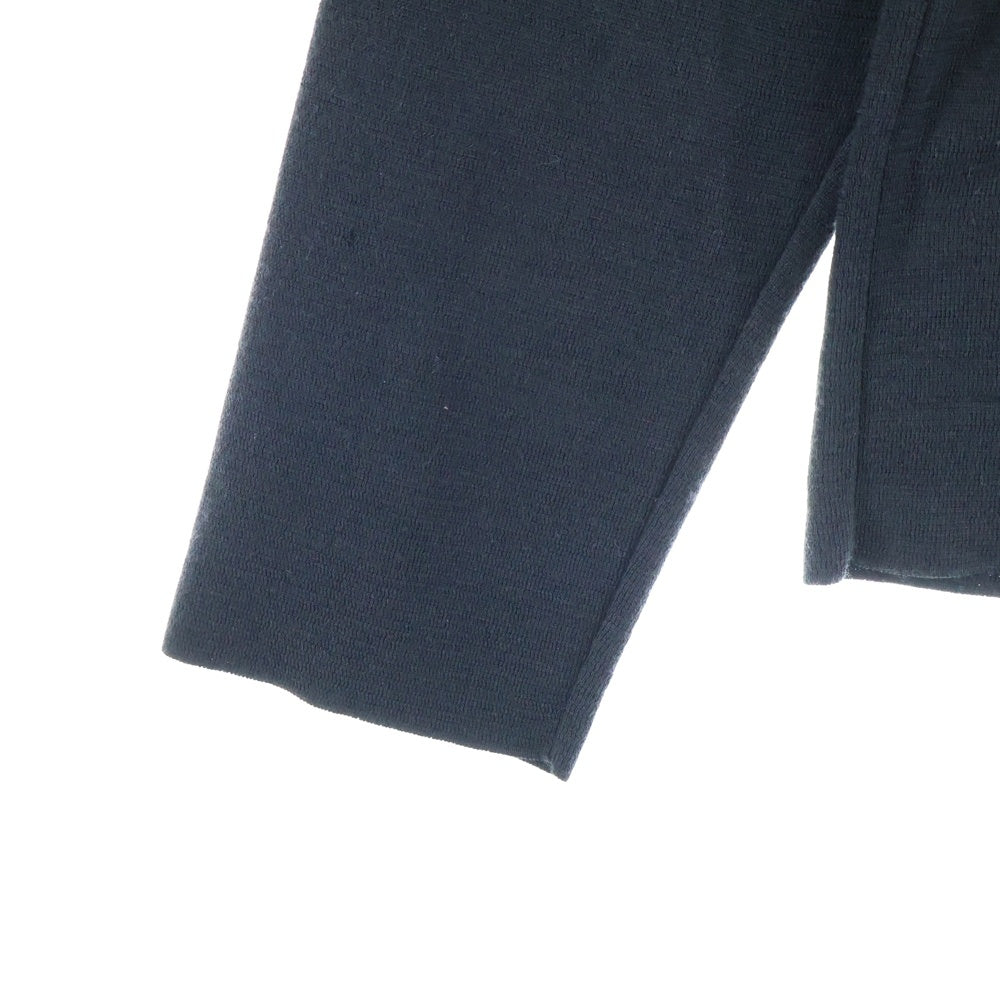 Dior HOMME(ディオールオム) 18AW ATELIER アトリエ ロゴプリント シルク混 ウール クルーネック ロングスリーブ 長袖 ニット セーター ブラック 863M657IT313