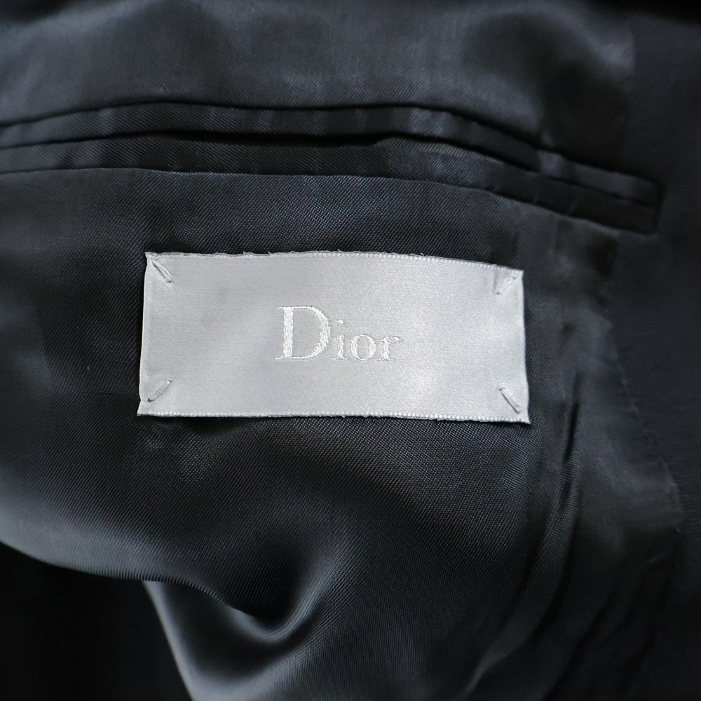 DIOR(ディオール) 18AW ATELIER テープロゴ ウール 2B ナローラペル テーラードジャケット ブラック 833C236X4286