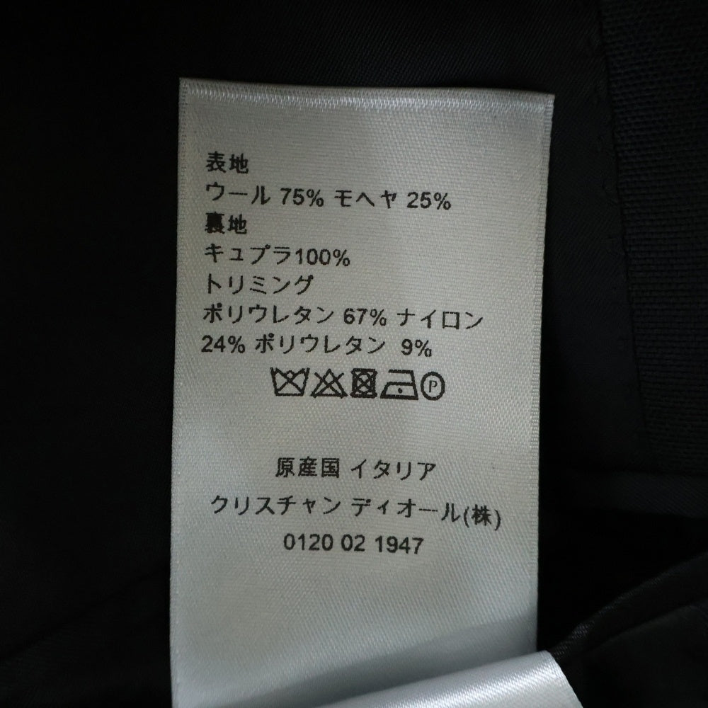 DIOR(ディオール) 18AW ATELIER テープロゴ ウール 2B ナローラペル テーラードジャケット ブラック 833C236X4286