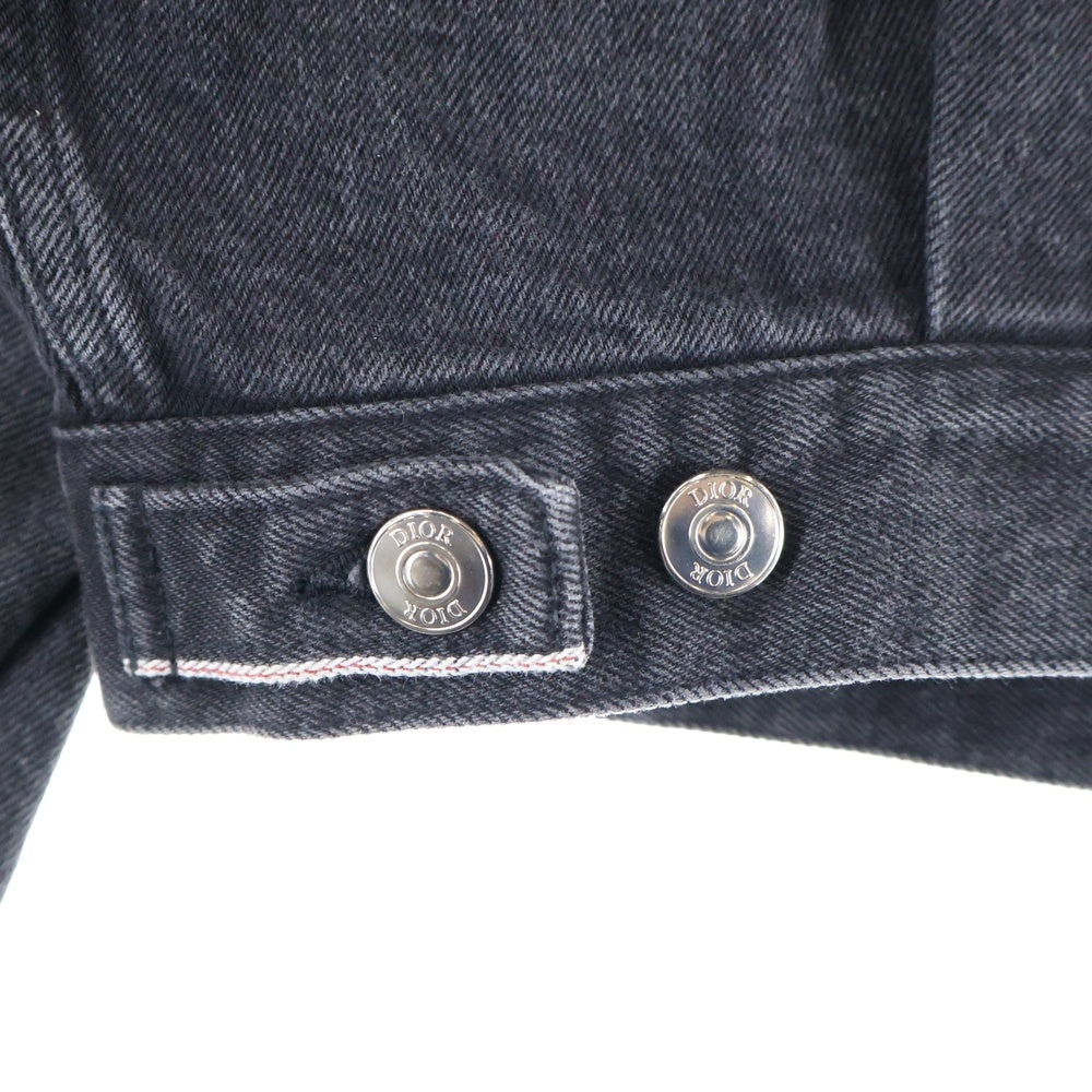 DIOR(ディオール) 19AW サドルポケット デニム トラッカージャケット ブラック 933D487AY966