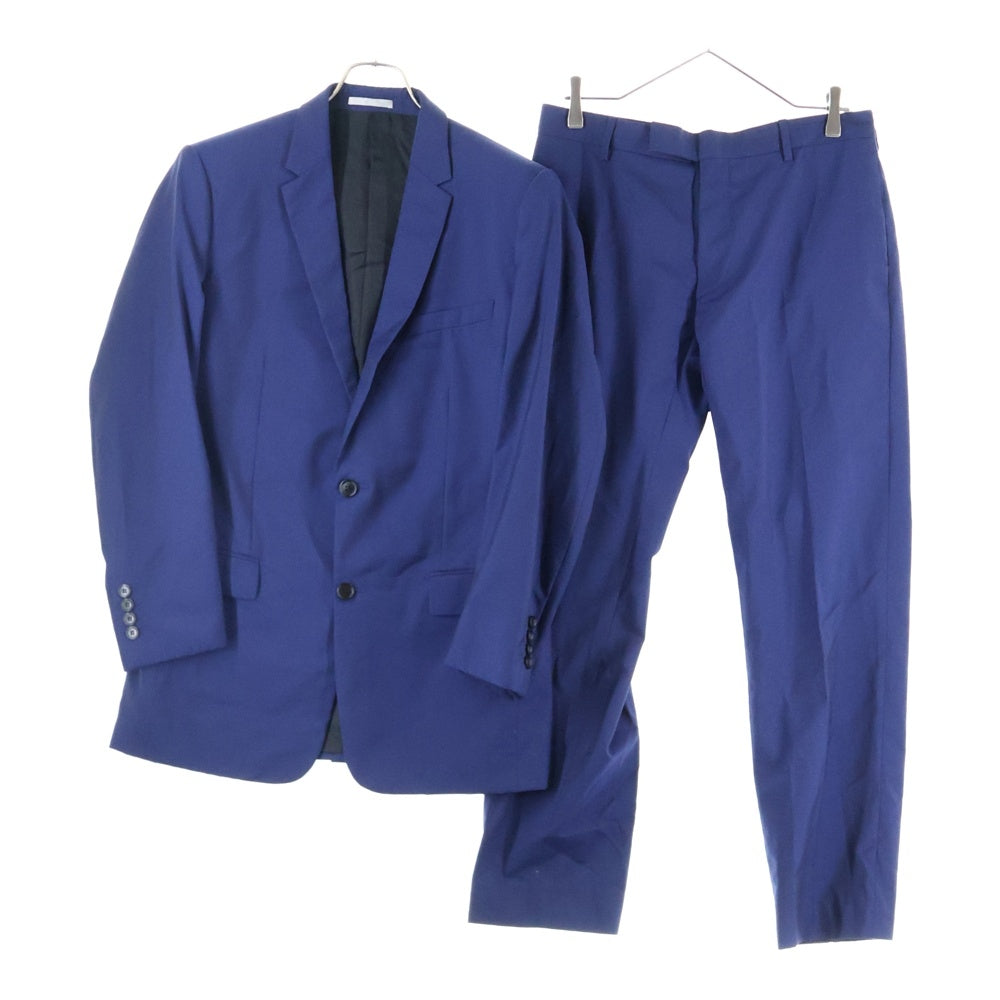Dior HOMME(ディオールオム) セットアップスーツ ウール ナローラペル 2B テーラードジャケット ノータック スラックスパンツ ネイビー 633C720A3919