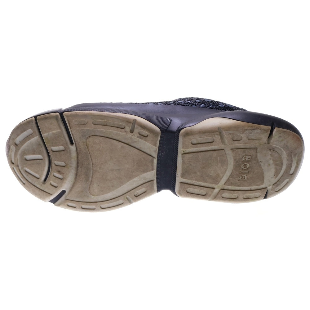 DIOR(ディオール) B24 オブリーク カナージュ ラバー レースアップ ローカットシューズ スニーカー ブラック/ネイビー