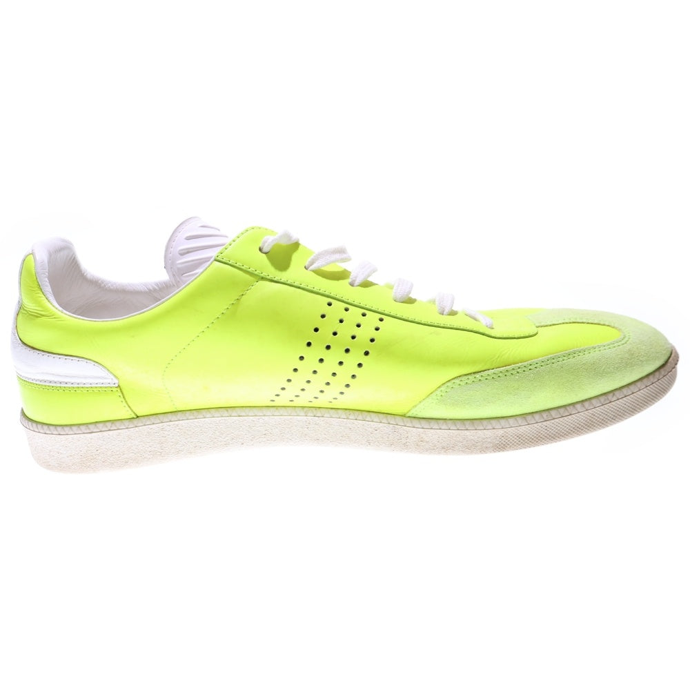 Dior HOMME(ディオールオム) 18SS B01 BEE ロゴプリント レザー レースアップ ローカットシューズ スニーカー イエロー