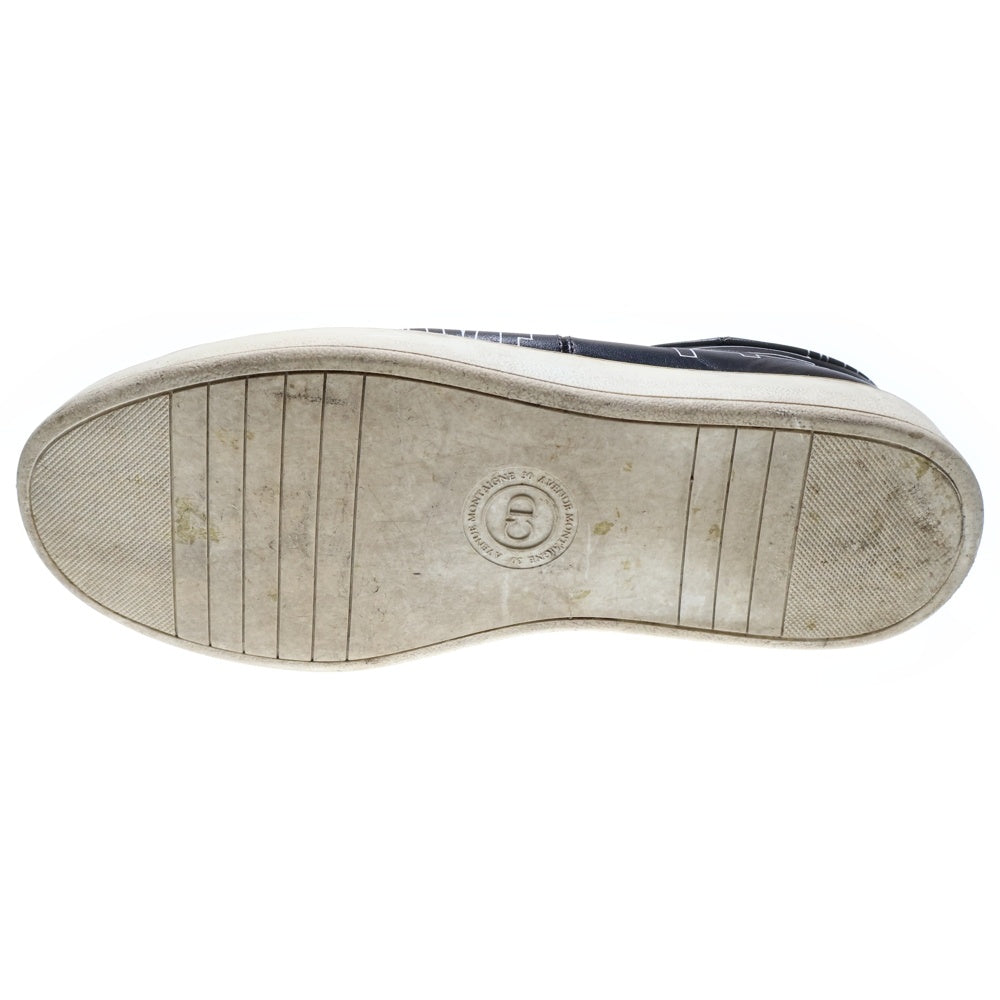 Dior HOMME(ディオールオム) 17AW NEW WAVE 総柄プリント レザー レースアップ ローカットシューズ スニーカー ブラック