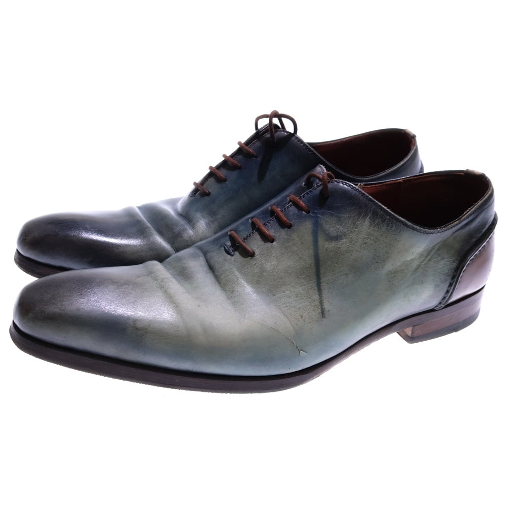 MAGNANNI(マグナーニ) ホールカット パティーヌ レザー レースアップ ローカット ドレス シューズ ブルー 16284