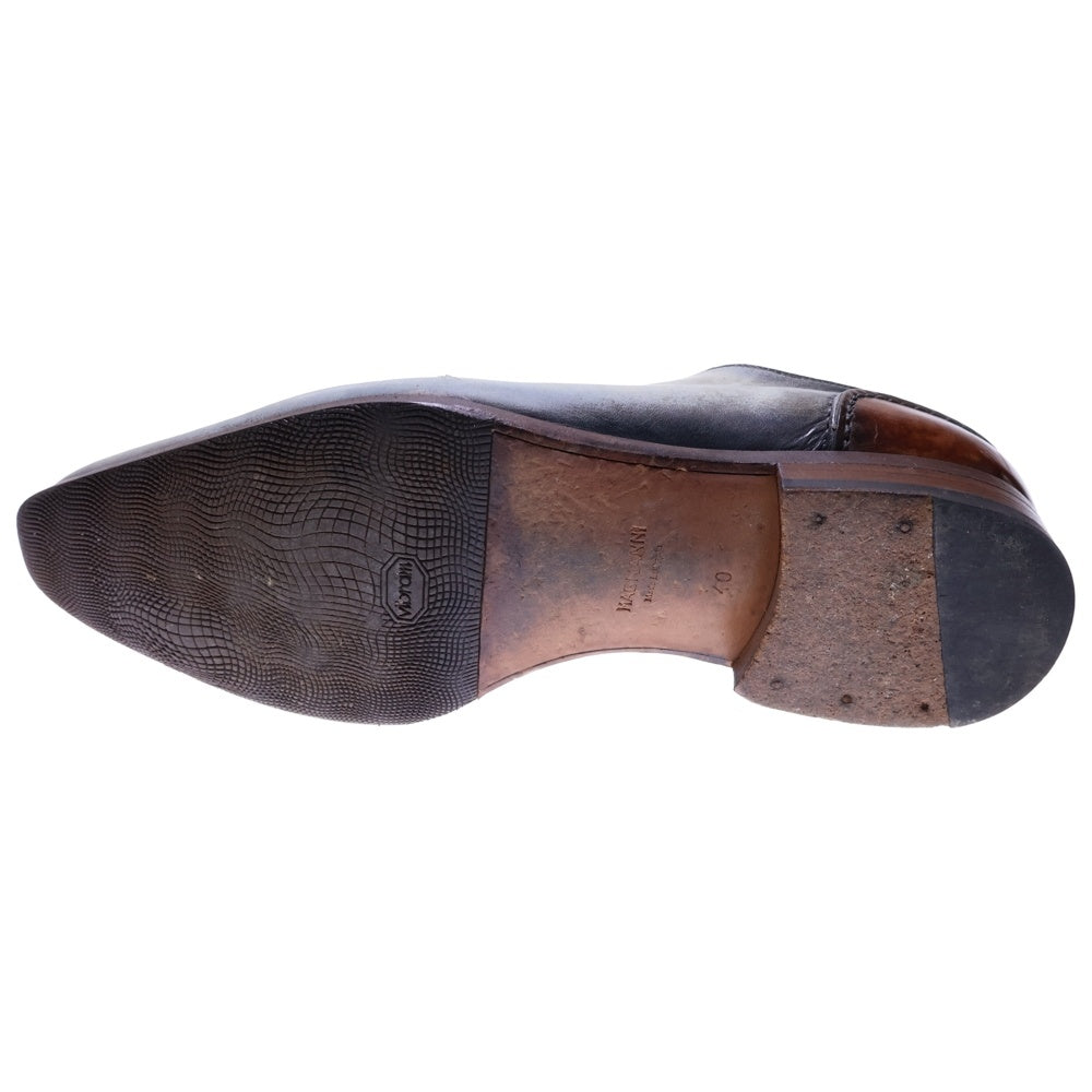 MAGNANNI(マグナーニ) ホールカット パティーヌ レザー レースアップ ローカット ドレス シューズ ブルー 16284