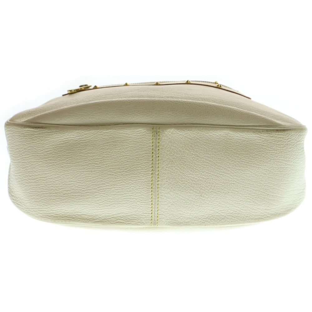 LOUIS VUITTON(ルイヴィトン) スハリ アフリオラン スタッズワンショルダーバッグ ハンドバッグ ホワイト レザー ゴールド金具 M92850