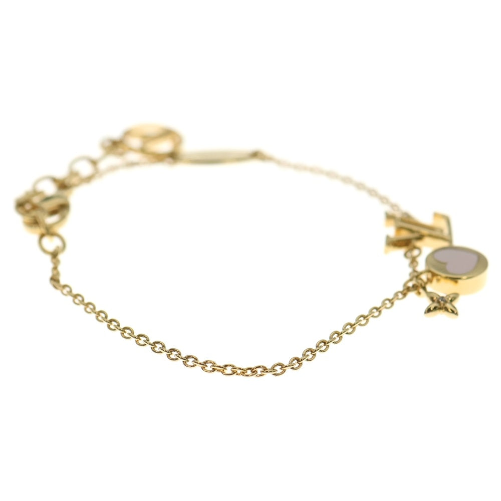 LOUIS VUITTON(ルイヴィトン) LVアイコニック ハート ブレスレット チェーン ゴールド M1211A