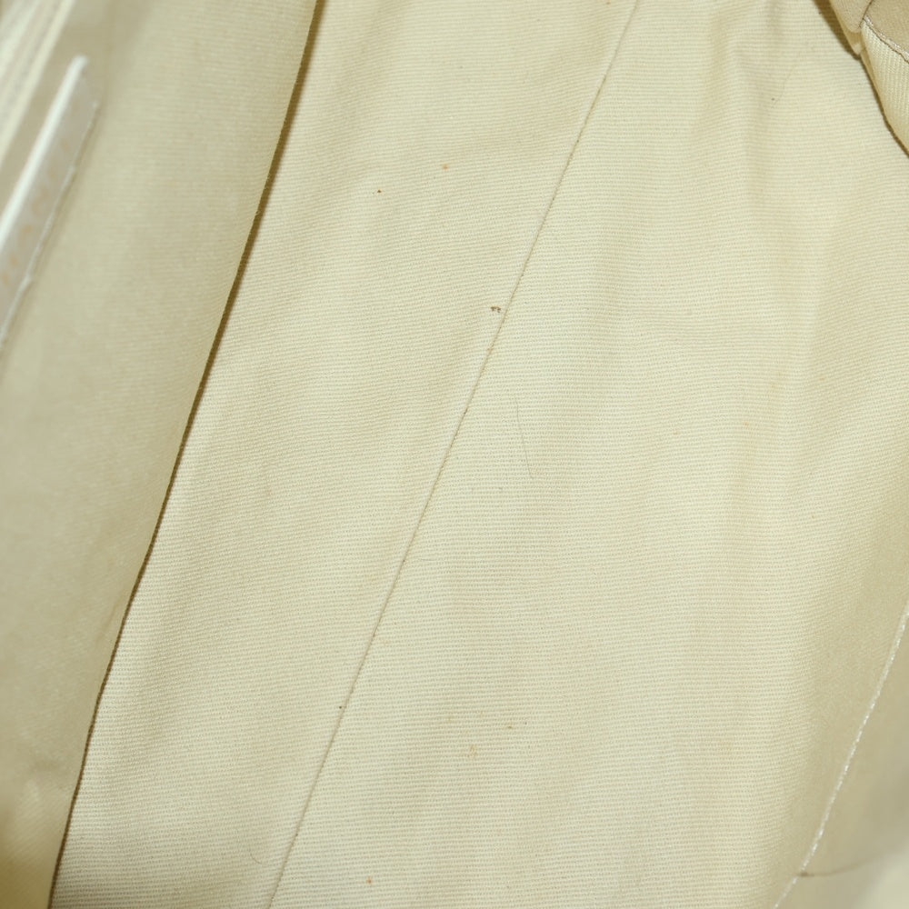 CHANEL(シャネル) ドーヴィルGM ココマーク ロゴ キャンバス レザー チェーン ハンド ショルダー トートバッグ ゴールド金具 グレー/ネイビー 18番台