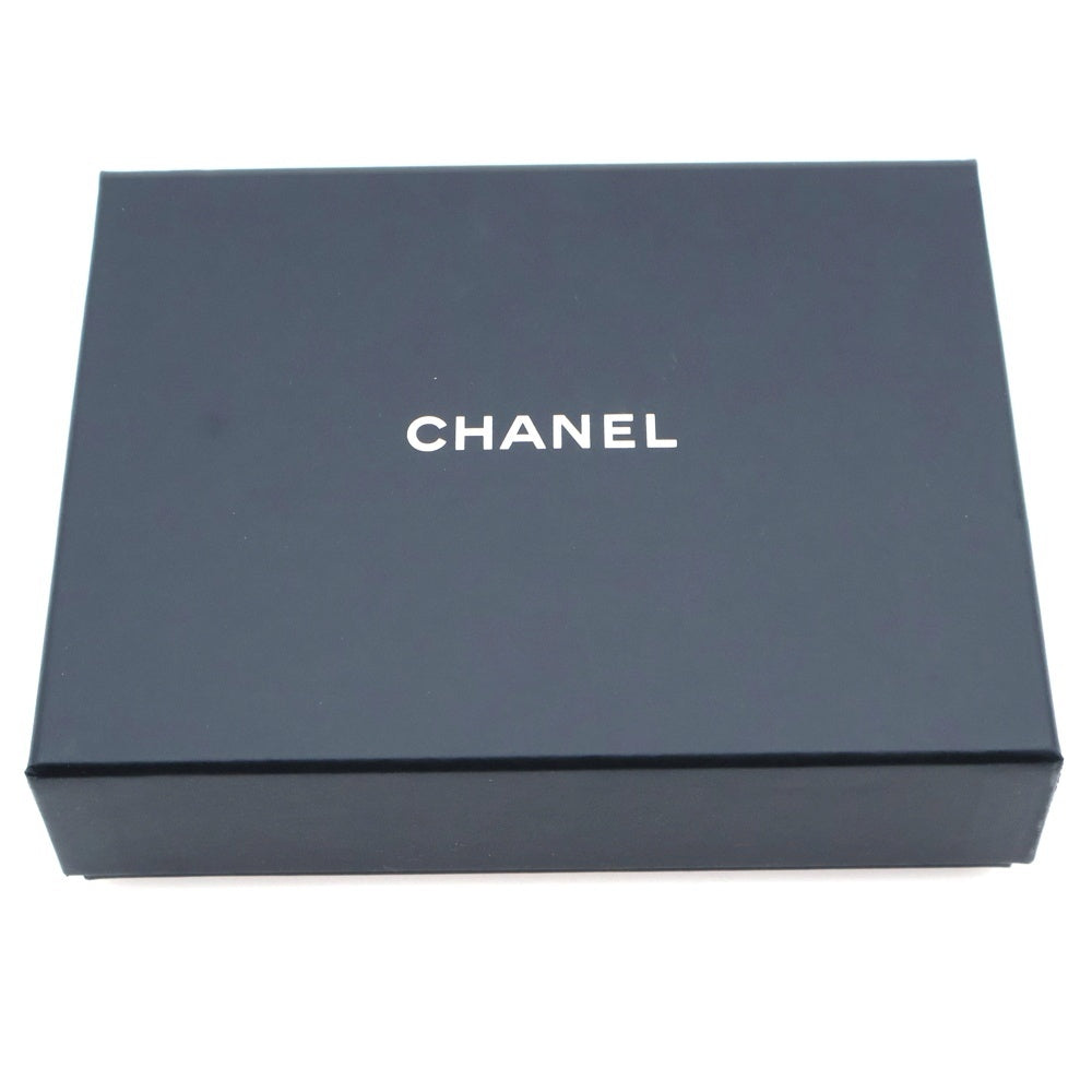 CHANEL(シャネル) ココマーク クラシック スモール フラップ コンパクトウォレット 三つ折り財布 コインケース ブラック キャビアスキン シルバー金具