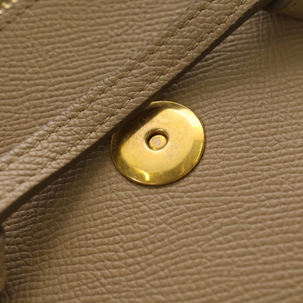 CELINE(セリーヌ) ベルトバッグ ピコ 2WAYハンドバッグ ショルダーバッグ ミニバッグ ベージュ レザー ゴールド金具