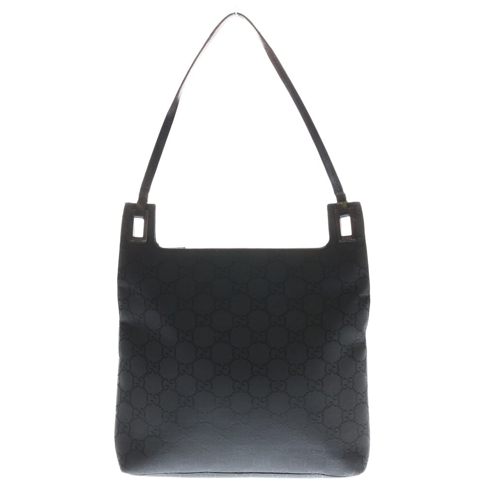 GUCCI(グッチ) GG柄 ショルダーバッグ ハンドバッグ ブラック ナイロン 0013102 シルバー金具 レディース