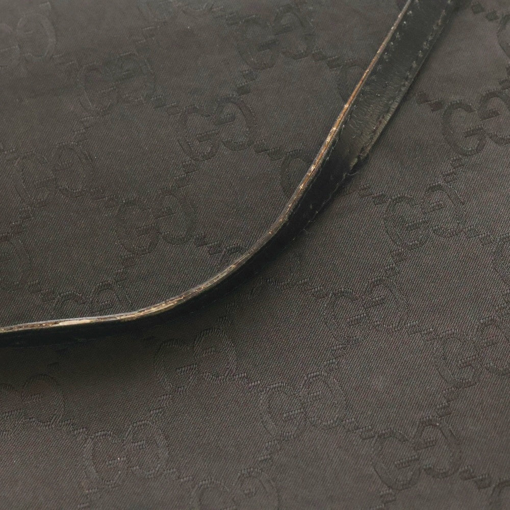 GUCCI(グッチ) GG柄 ショルダーバッグ ハンドバッグ ブラック ナイロン 0013102 シルバー金具 レディース