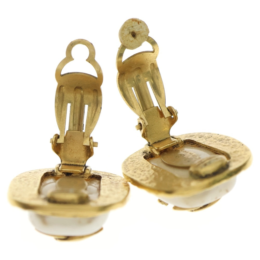 シャネル CHANEL ココマーク ロゴ イヤリング CCマーク フェイクパール