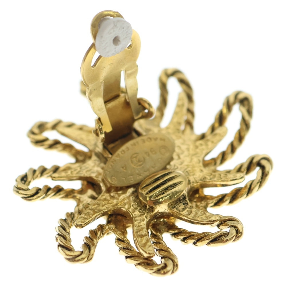 CHANEL(シャネル) ココマーク 太陽モチーフ イヤリング ゴールド