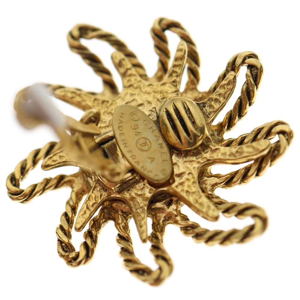 CHANEL(シャネル) ココマーク 太陽モチーフ イヤリング ゴールド