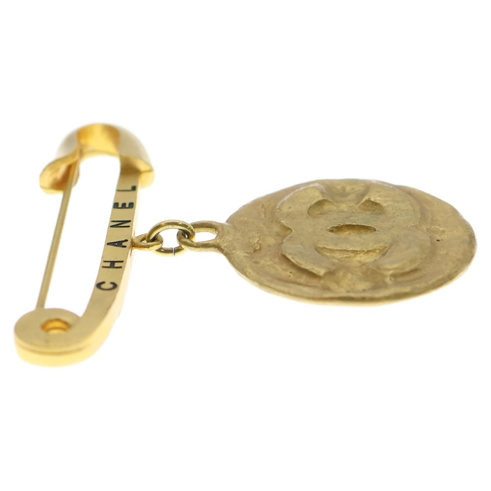 CHANEL(シャネル) ココマーク 安全ピンモチーフ コイン ブローチ ピンバッジ ゴールド レディース
