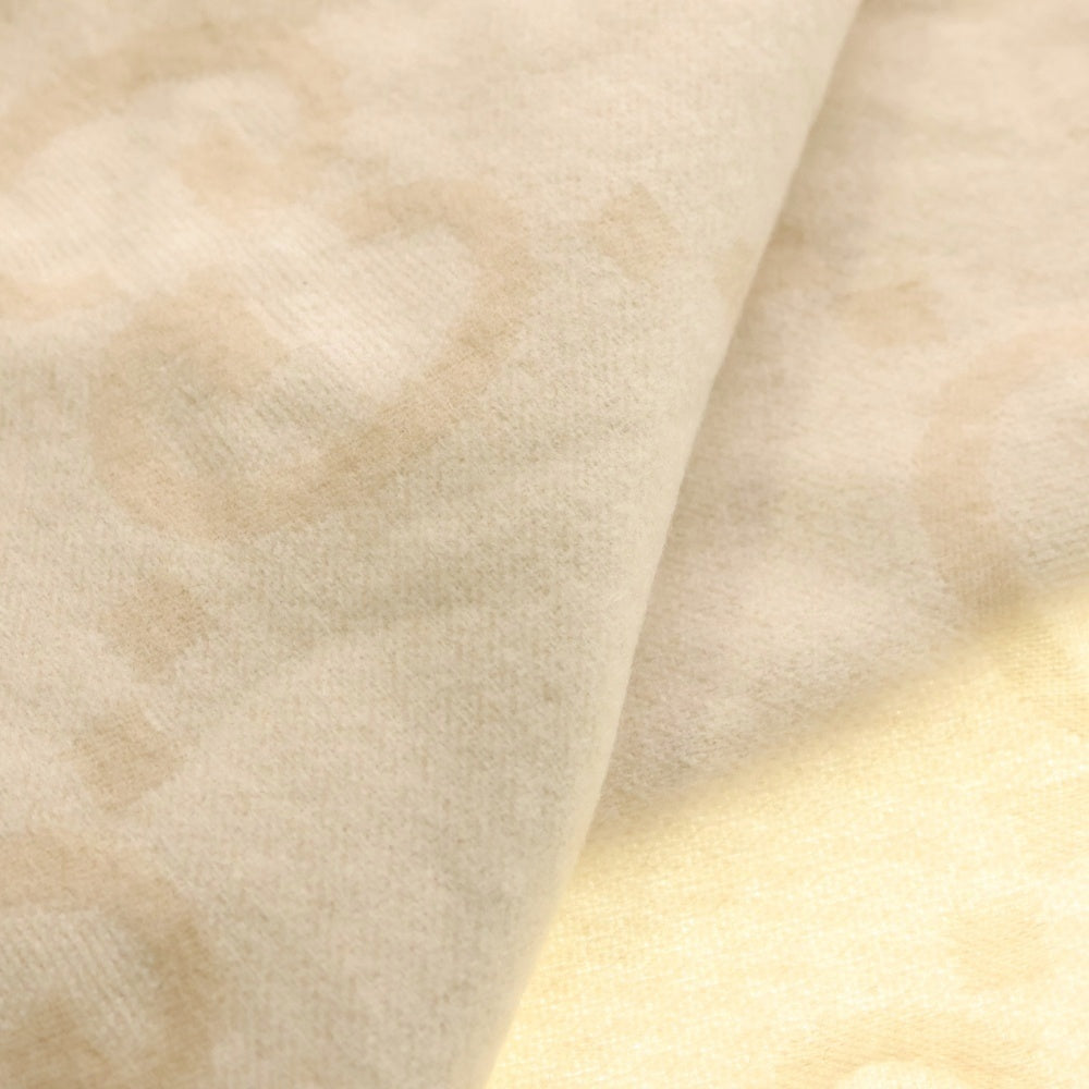 GUCCI(グッチ) リバーシブルジャンボGG カシミヤ フリンジ ポンチョ